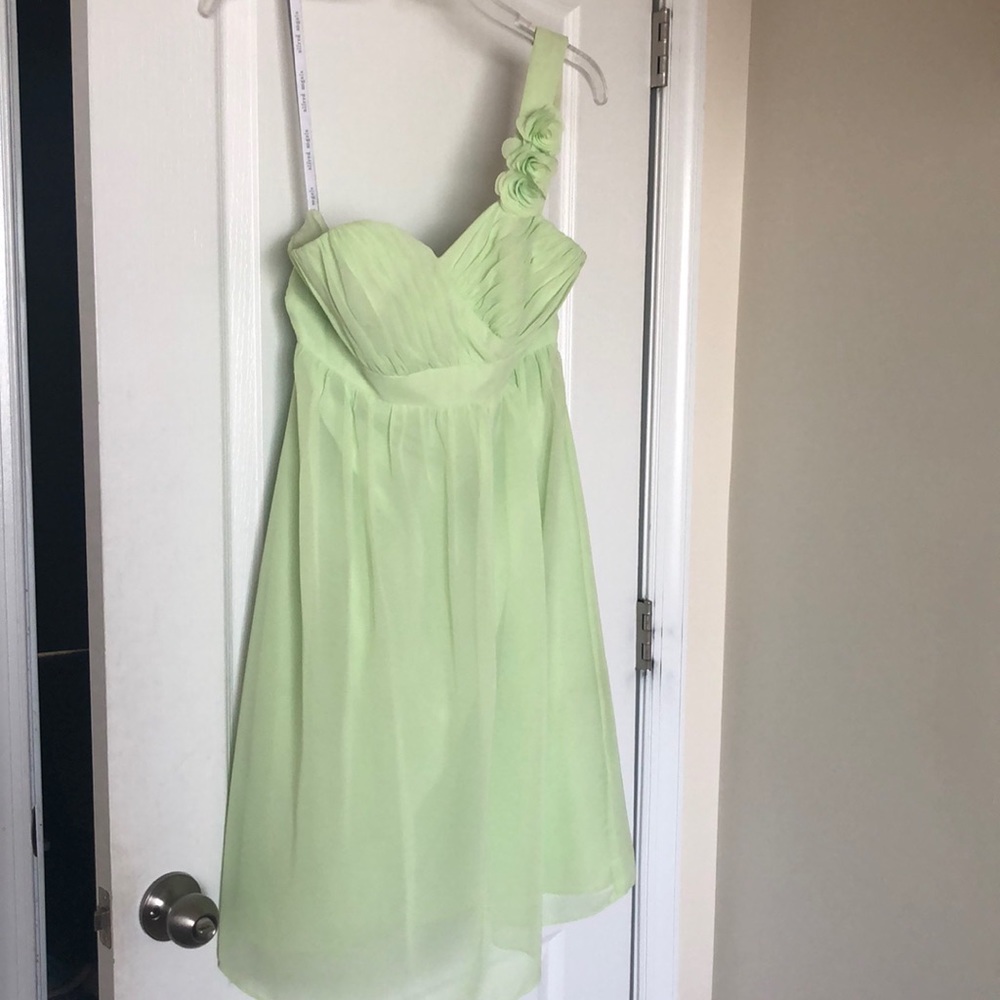 Alfred Angelo Light Green Dress.